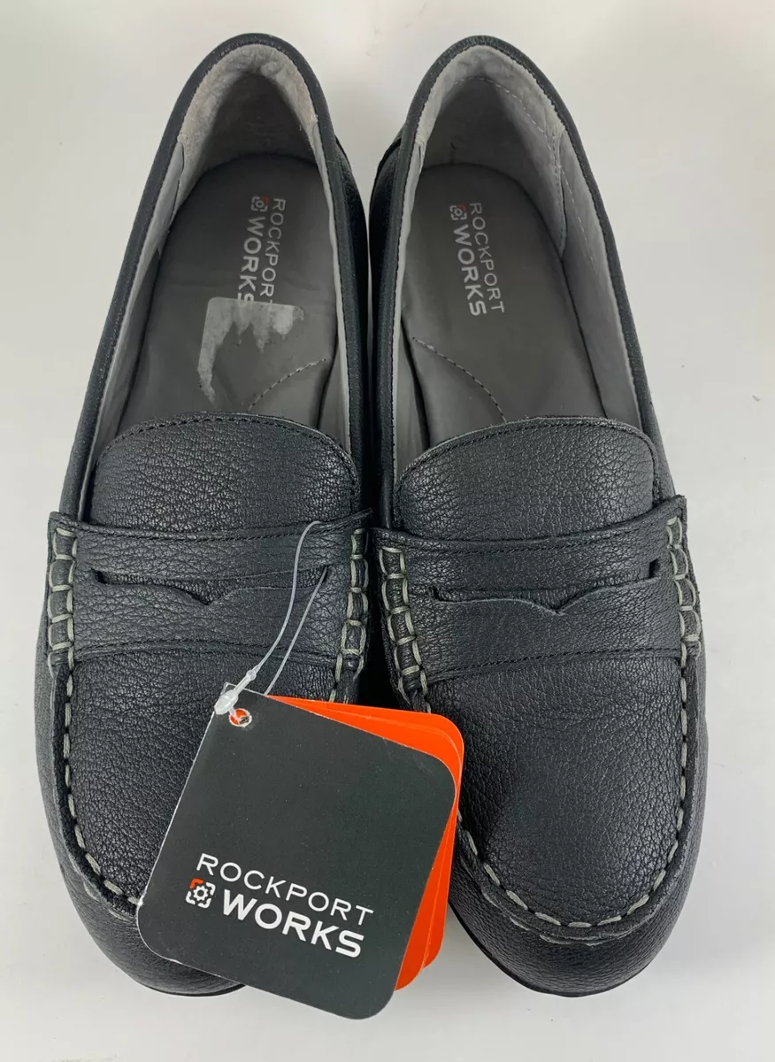 Rockport Work Top Shore RK600 Women s 10.5 Wide Steel Toe Work Shoe Black