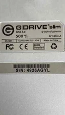 G-Technology G-Drive Slim (LOT OF 2) 500GB External Hard Drive