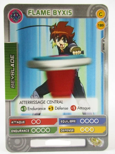Beyblade Battle Card Collection Series 2 Card - C 189 Flame Byxis Fr