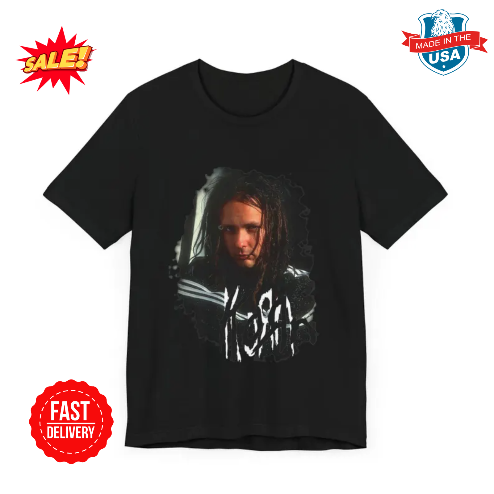 Korn Metal Band Tee - Jonathan Davis Nu Metal Tshirt S-5XL