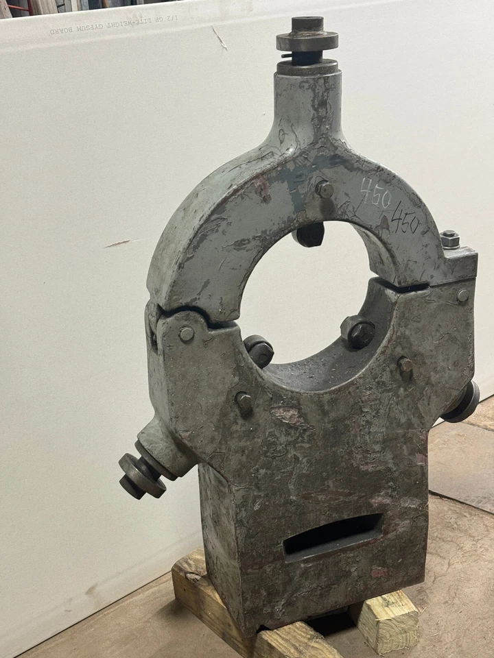 稳定休息车床 12 英寸孔超重型 Meuser LeBlond 车床 450 — 第 2/4 张图片