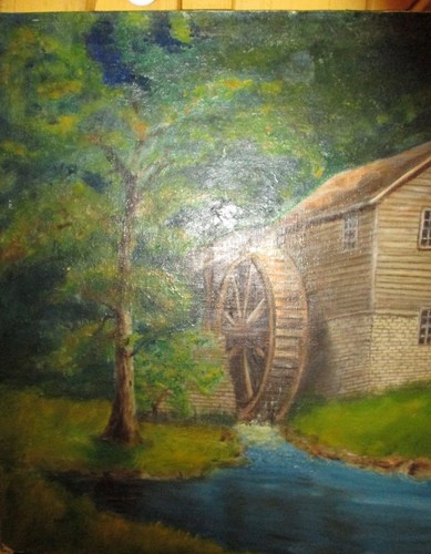 Molino antiguo original original y rueda de agua Albert F Borgman Bridgeport Connecticut - Imagen 4 de 12