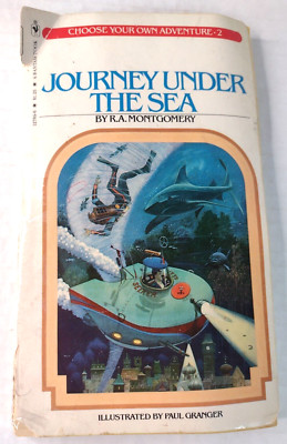 Journey Under the Sea - Montgomery 1979 #2  Choose Your Own Adventure Vintage