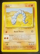 Pokemon Card Base Set Onix 56/102