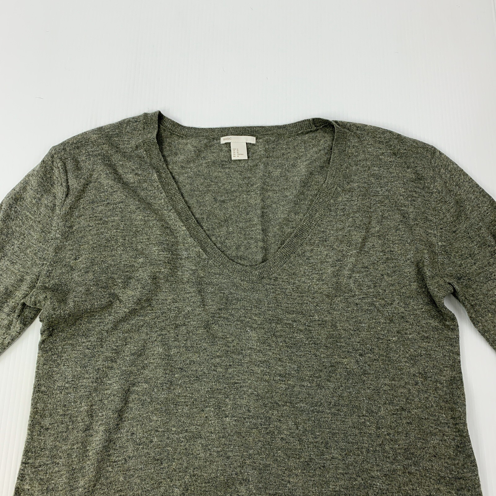 H&M Basic Women's Size Medium Gray Lightweight Lo… - image 3