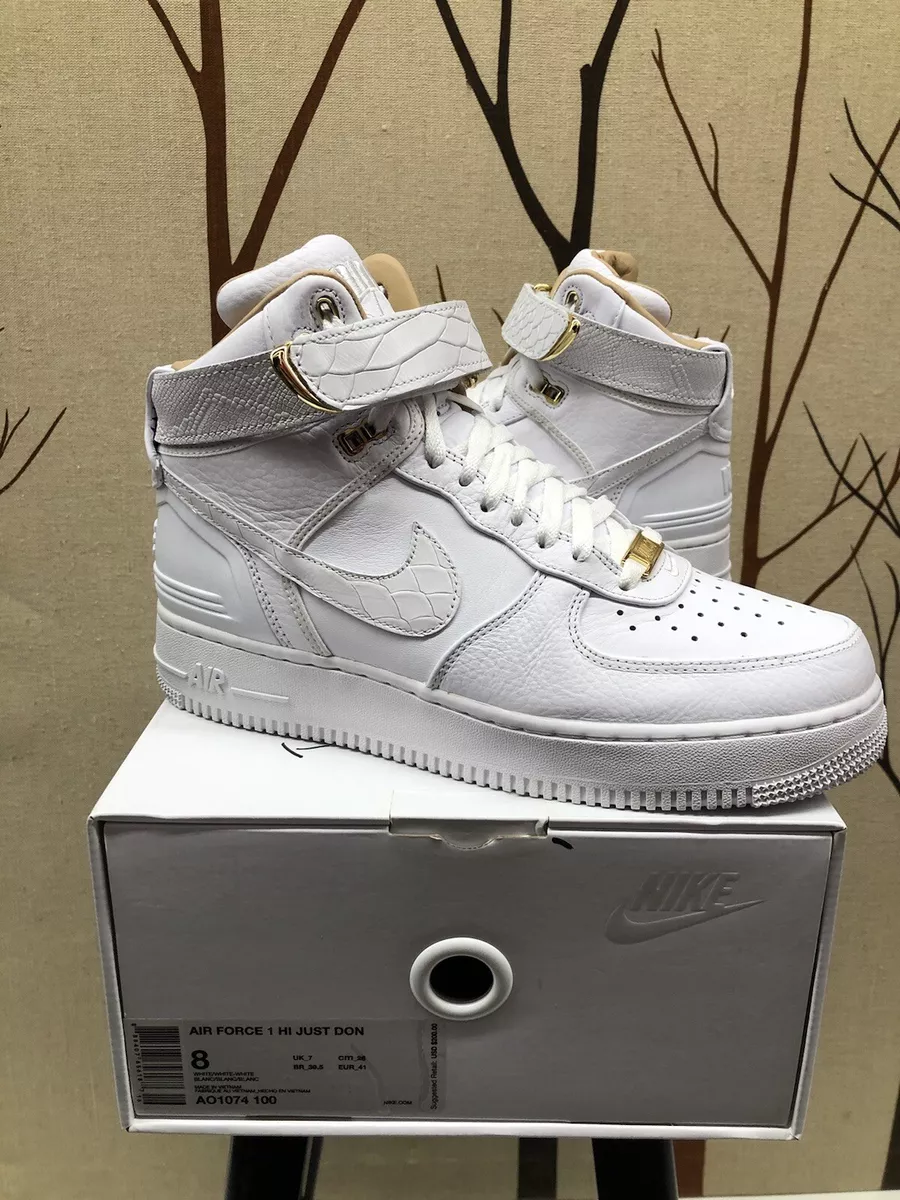 Nike Just Don x Air Force 1 High AF100 AO1074100 Size 8 Men