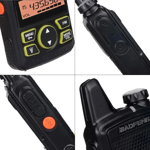 Walkie Talkie BF-T1 UHF 400-470MHz 5W Radio dwukierunkowe1500mAh 20CH Walkie Talkie - Zdjęcie 3 z 13