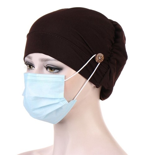 Halstuch Hijab Mütze Chemo Cap Turban Mütze Muslim Stretch Damen Haarausfall Kopftuch - Bild 33 von 42