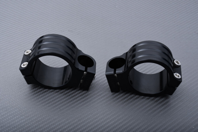 Silencieux moto 50mm KAWASAKI Z750 pot echappement noir rouge 2007-2013