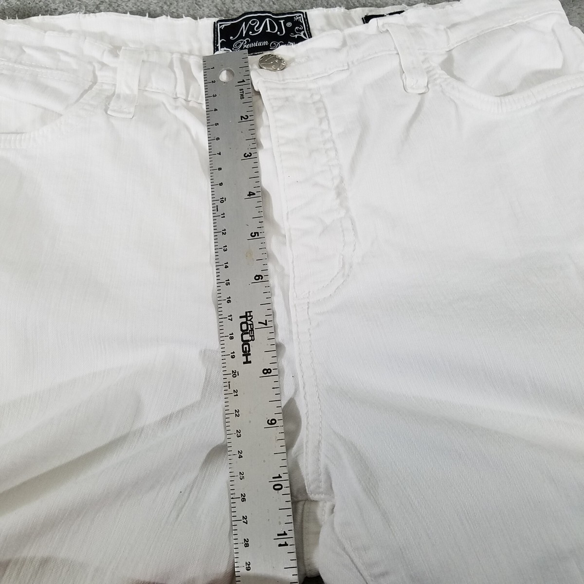 Pantalon Capri Crop Blanc Pour Femme - NYDJ Taille 0 - Coupe Lift Tuck - Très Bon état