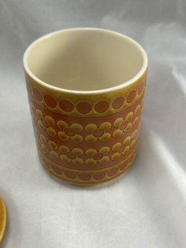 Olla de mermelada naranja vintage Hornsea Saffron mediados de siglo retro - Imagen 6 de 7