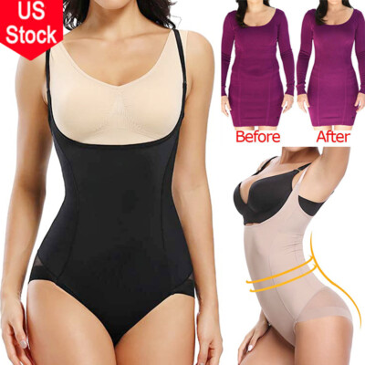 Women Fajas Body Shaper Shapewear Wear Your Own Bra Open Bust Bodysuit Slimming