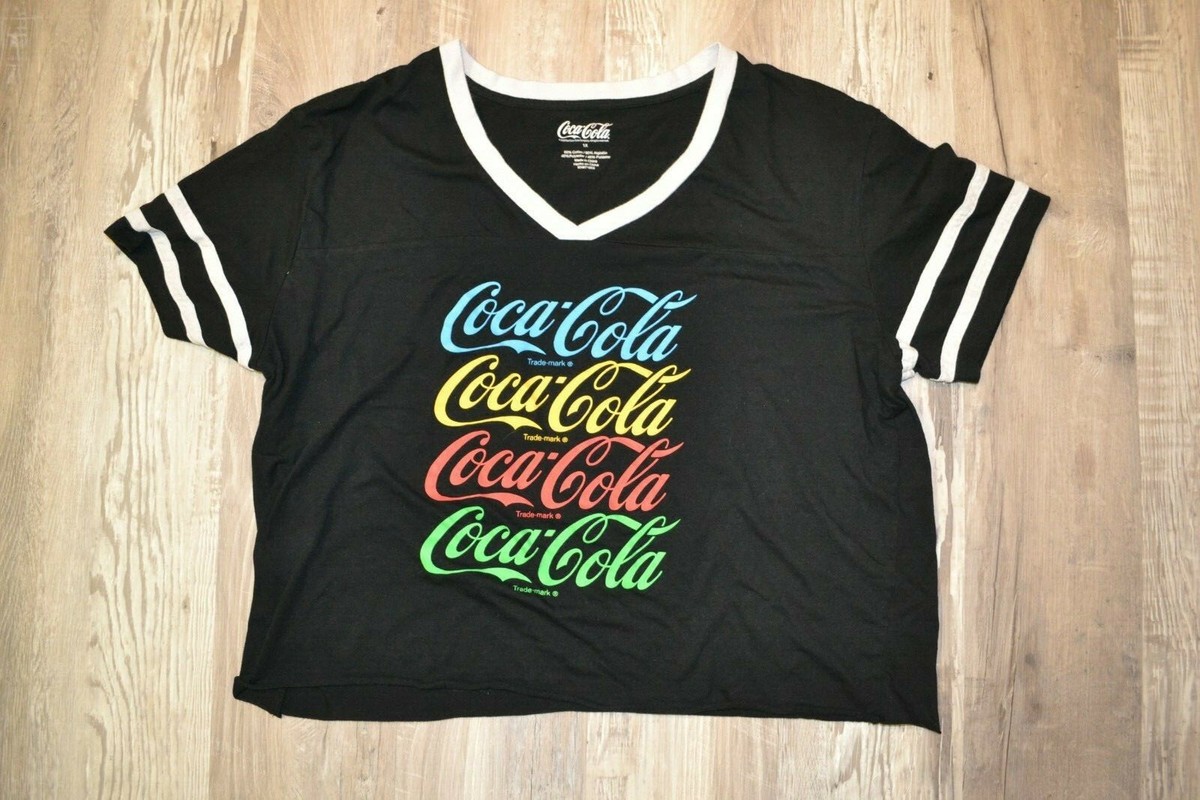 Retro 2018 Coca-Cola Black T-shirt Women's 2018 RN# 71868 | eBay