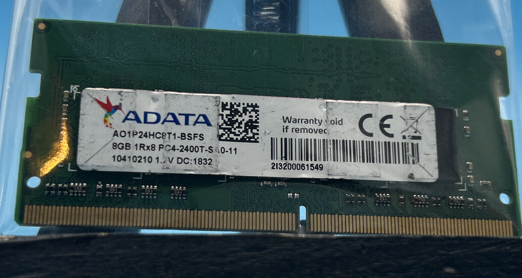 ADATA 8GB 1Rx8 1.2V DDR4 PC4-2400T Sodimm Memory RAM Laptop