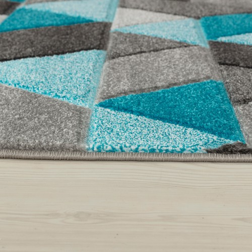 Modern Extra large Geometric Floor Rugs Lounge Living Room Budget Cheap Carpet - Foto 29 di 31