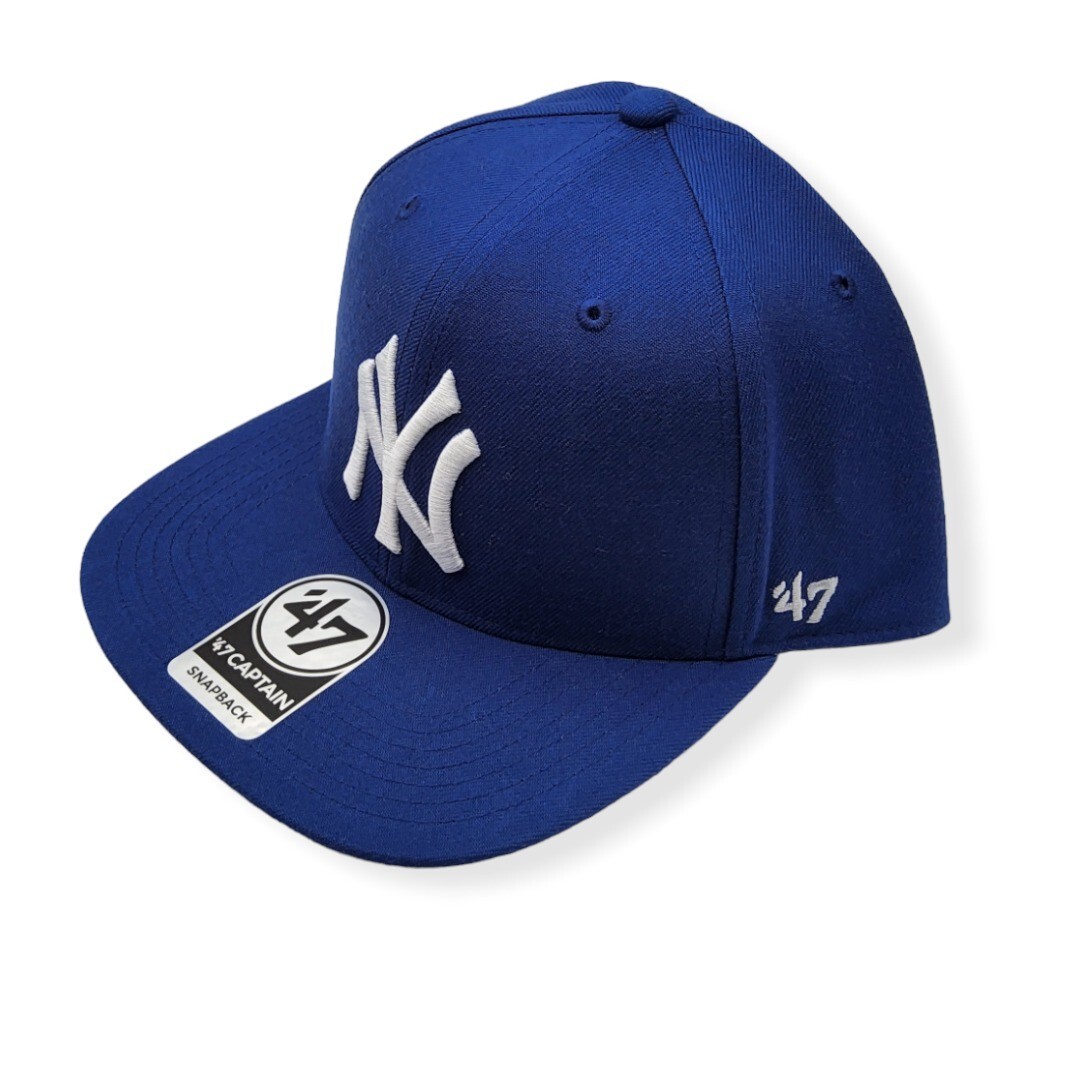 47 New York Yankees Captain No Shot Royal Blue Adjustable Snapback