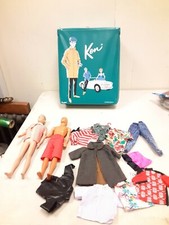 2 Ken Dolls 1 Japan 1 1968 Vintage 1962 Ken Doll Case  Clothes