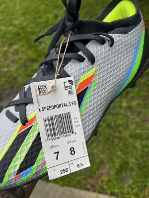 ADIDAS X SPEEDPORTAL.3 FG SOCCER CLEATS SHOES Silver GW8454 