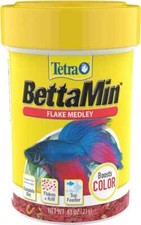 Tetra BettaMin Tropical Medley Color Enhancing Fish Food , .81-oz jar