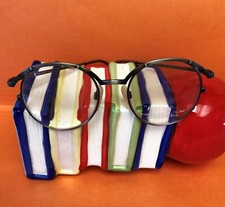 New Rare NEOSTYLE Eyeglasses Antique Silver Double-Layer Round Frames Closeout