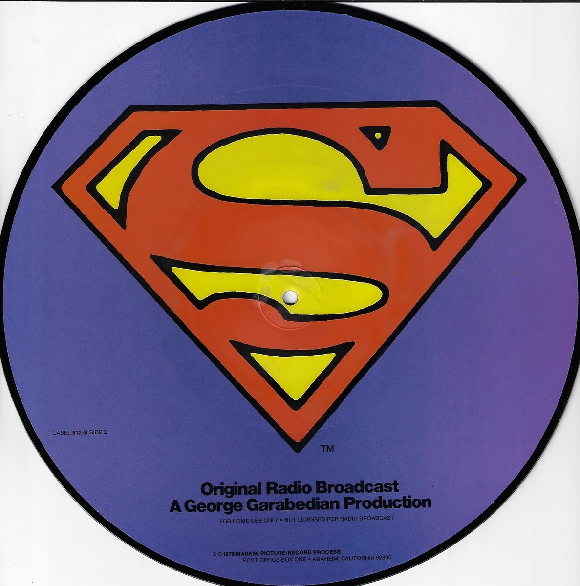 SUPERMAN / ORIGINAL RADIO BROADCAST / VINYL RECORD PICTURE DISC | eBay