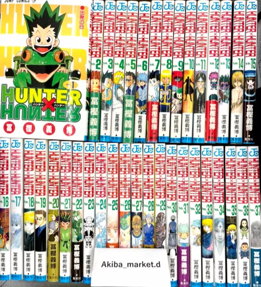 Hunter x Hunter Japanese Vol.1-37 Complete Full set Manga Comics Togashi