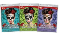 Day of the Dead Face Temporary Tattoos  Bundle of Three  Costume Accessory
