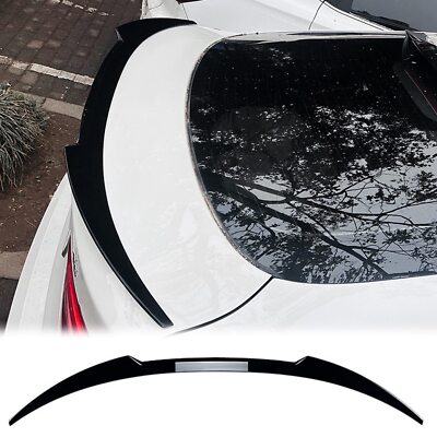 1PC Gloss Black Rear Trunk Spoiler Wing For BMW X6 F16 X6M 2014-2020 ABS