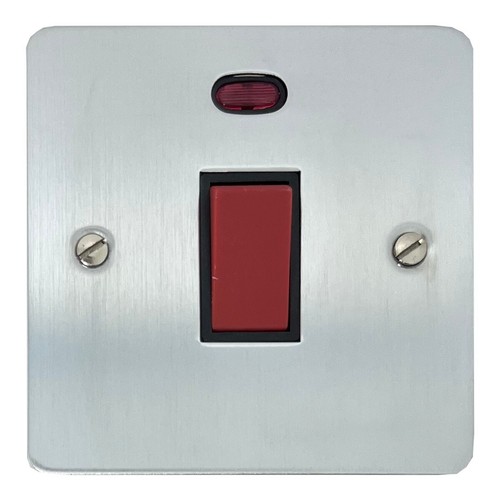 Interruptores de luz de cromo satinado FSC3, enchufes, reguladores, cocina, fusible, TV, BT - Imagen 24 de 44