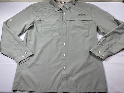 Eddie Bauer Size L Large Long Sleeve Sport Shop Fishing Shirt