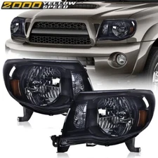 Fit For 05-11 Toyota Tacoma Headlights Assembly Chrome Headlamp Lamps Left+Right