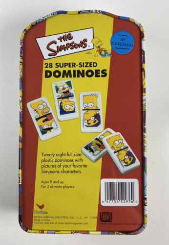 The Simpsons 28 Super Sized Dominoes Open Box - Perfect Condition - Picture 2 of 3