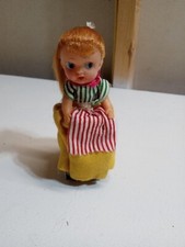 VINTAGE 1950'S WINDUP DANCING PONYTAIL GIRL MADE IN JAPAN WORKING