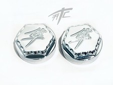 HAYABUSA CHROME DIAMOND CUT KANJI HEX SWINGARM PIVOT CAPS 2009 SUZUKI HAYABUSA