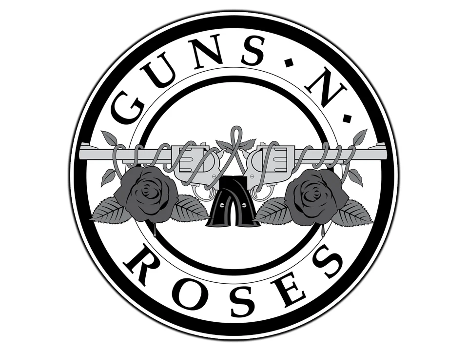 Guns N Roses Logo #1 Sticker Waterproof Vinyl Decal Die-Cut Laptop Car