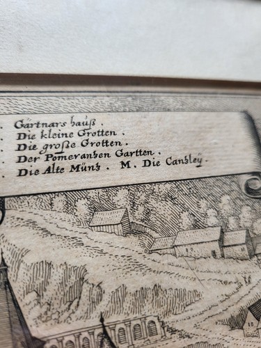 Matthäus Merian Kupferstich Kurfürstliches Schloss zu Heidelberg vor Zerstörung - Bild 6 von 11
