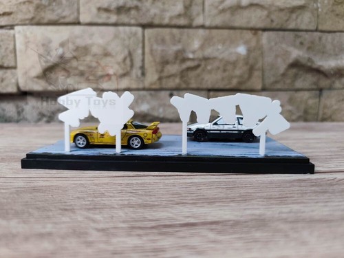 Pintura de dibujos animados TIME MICRO Initial D Toyota AE86 / Mazda RX-7 Diecast - Imagen 3 de 9