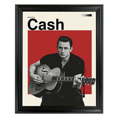 Johnny Cash Framed Sports Art Photo by Thomas Maxwell