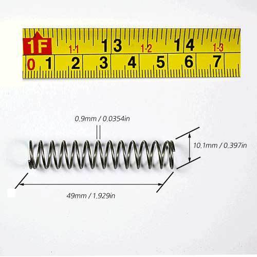 Resortes de compresión 50ea/SUS/0.0354""WD/0.397""OD/1.929"" FL/YUHAN RESORTE /Y1910 - Imagen 2 de 5