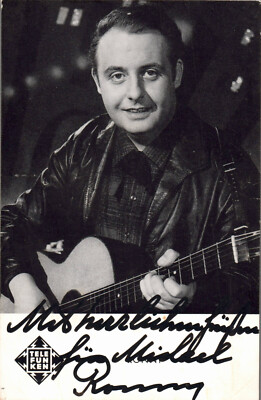 Ronny, Wolfgang Roloff Widmung  Telefunken, Foto Teldec / Müller (Nr. 2232)