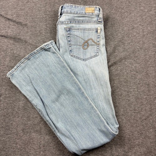 Refuge Flare Jeans Women's Size 9L Light Wash Low Rise Denim 90s Y2K Retro - Picture 2 of 16