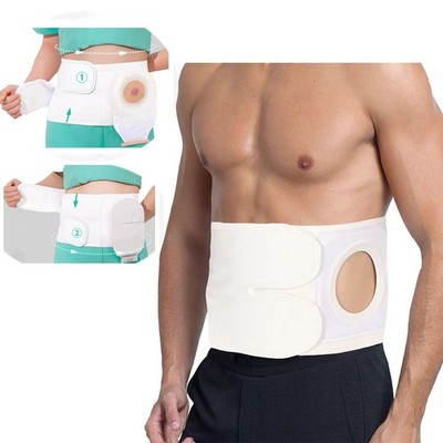Flosmore Ostomy Support Belt，Adjustable Prevent Parastomal Hernia Support Bel...