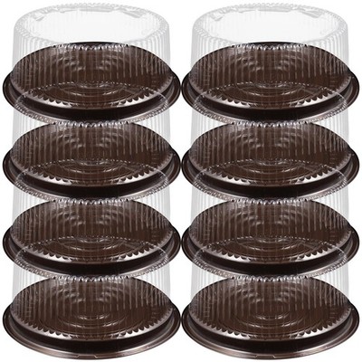 20PCS 8 Inch Disposable Plastic Cake Containers with Clear Dome Lids Bakery B...