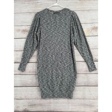 prAna Zada Sweater Dress Womens XS Heathered Gray Stretch Long Sleeve