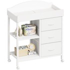 Changing Table Dresser, Baby Dresser with 3 Drawers and 2 Shelves, Multi-Func.