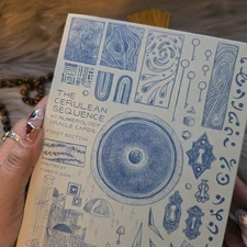 The Cerulean Sequence Tarot James R. Eads 60 Card Tarot Deck & Guidebook USED