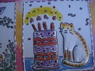 UNUSED vintage greeting card Gallant BIRTHDAY To Daughter, Happy Cat Scenes — photo 6