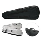 New Professional 4/4 Size Cloth Fluff Triangle Shape Silver Gray Violin Case