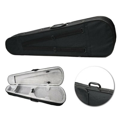 New Professional 4/4 Size Cloth Fluff Triangle Shape Silver Gray Violin Case