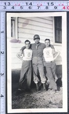 WW2 Era Soldiers Military Camp Edwards MA Shirt Uniform BW Photo Snapshot #2